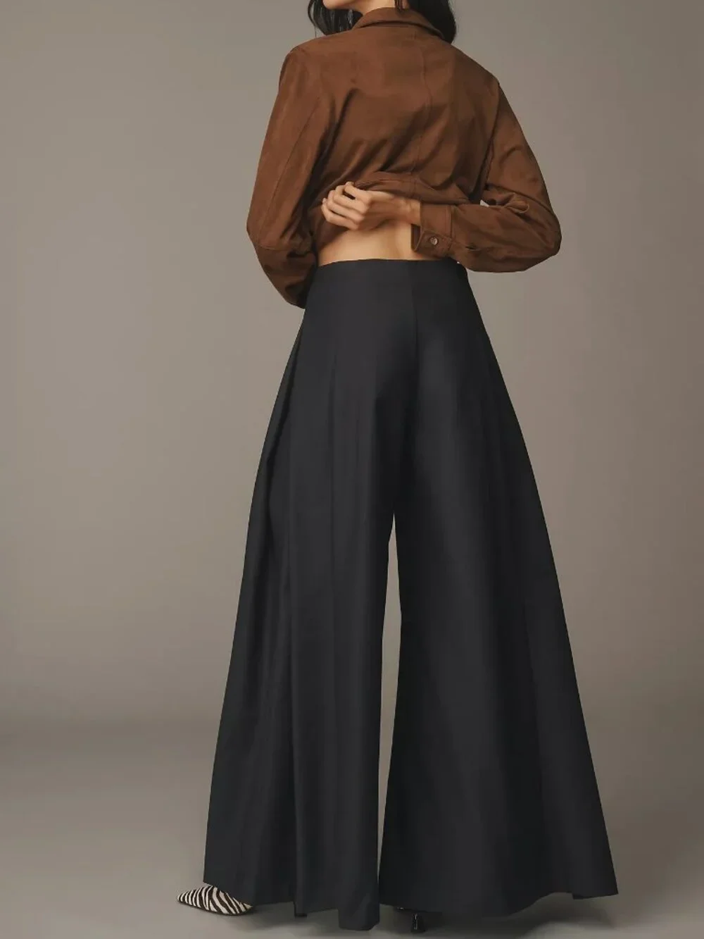 Anthropologie Maeve A-Line Palazzo Pants Sz 8 $158 NWT - Picture 3 of 4